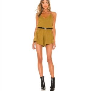 NWT One Teaspoon Muslin Pinkie Jumpsuit Size Small Oversized Romper Viral